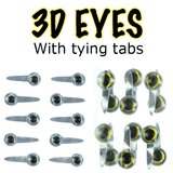 3D Fish Eyes With Tying Tabs