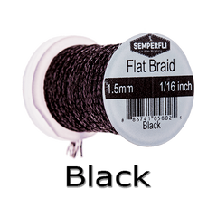 Semperfli Flat Braid Black