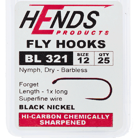 Hends BL 321 Barbless Fly Hooks