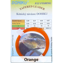 Dohiku Fly DK French Nymph Tapered Leaders Orange