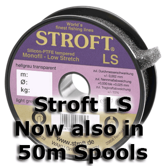 Stroft LS New Low Stretch Tippet 50m spools just added