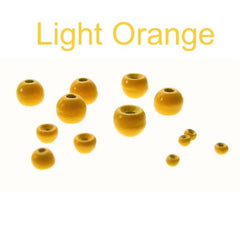 Light Orange painted countersunk tungsten beads