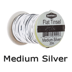 Semperfli Flat tinsel Medium Silver