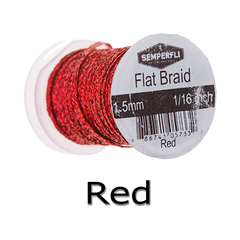 Semperfli Flat Braid Red