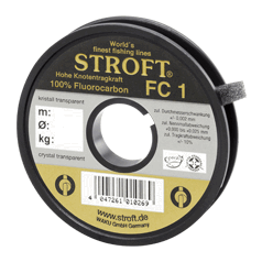STROFT FC1 Fluorocarbon Tippet Material 25m spool