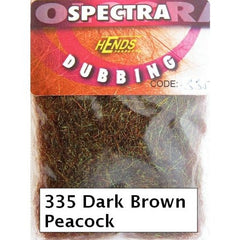Hends Spectra Dubbing Packets dark brown peacock