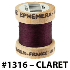 1316 - CLARET Ephemera Silk Au Ver a Soie