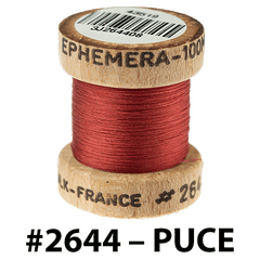 2644 - PUCE Ephemera Silk Au Ver a Soie