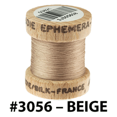 3056 - BEIGE Ephemera Silk Au Ver a Soie