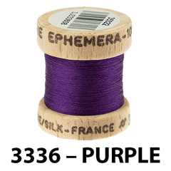 3336 - PURPLE Ephemera Silk Au Ver a Soie