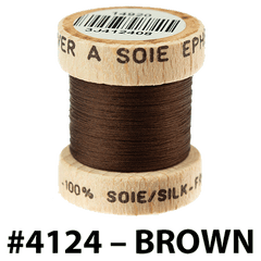 4124 - BROWN Ephemera Silk Au Ver a Soie