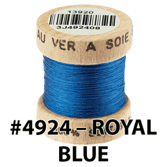 4924 - ROYAL BLUE Ephemera Silk Au Ver a Soie