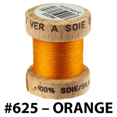 625 - ORANGE Ephemera Silk Au Ver a Soie