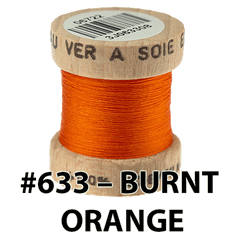 633 - BURNT ORANGE Ephemera Silk Au Ver a Soie