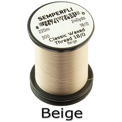 Semperfli Classic Waxed Thread 18/0Beige