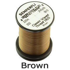 Semperfli Classic Waxed Thread 18/0Brown