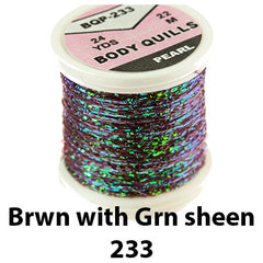 Hends Pearl Body Quills Brown and Green 233