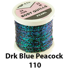 Hends Pearl Body Quills Drk Blue Peacock 110