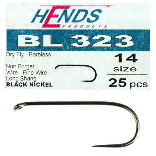 Hends BL 323 Barbless Straight Shank Hooks | Tungsten Beads Plus