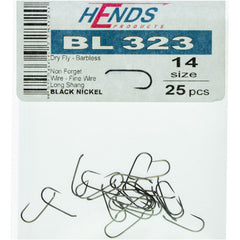 Hends BL 323 Barbless Straight shank Dry Fly Hooks