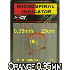Microspiral indicatorsYellow & Orange 0.35mm