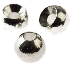 Silver Countersunk Tungsten Beads 6.4mm 1700mg