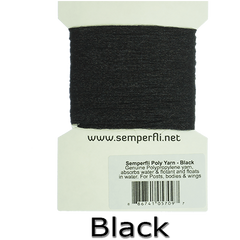 Semperfli Poly Yarn Black