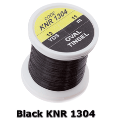 Hends Oval Tinsel  Black KNR 1304