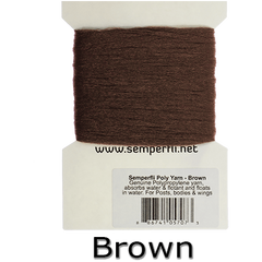 Semperfli Poly Yarn Brown