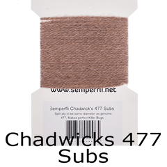 Semperfli Specialist Fly Tying Wools Chadwicks 477 Subs