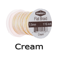 Semperfli Flat Braid Cream
