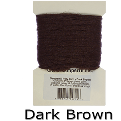 Semperfli Poly Yarn Dark Brown