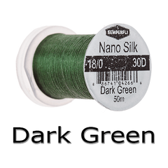 Semperfli Nano Silk 18/0 Dark Green