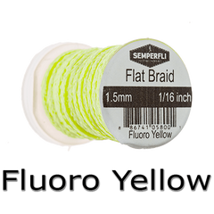 Semperfli Flat Braid Fluoro Yellow