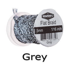 Semperfli Flat Braid Grey