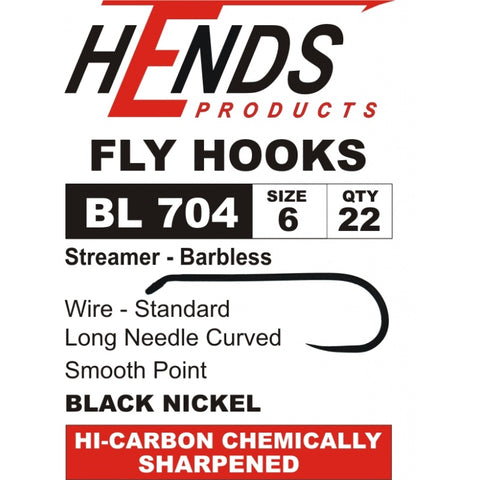 Hends BL704 Barbless Hooks