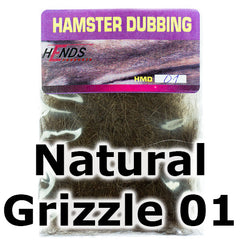 Hends Dubbing Hamster  Natural Grizzle 01