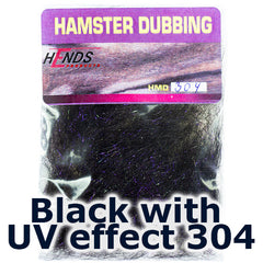 Hends Dubbing Hamster Plus  Black with UV effect 304