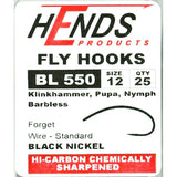 Hends BL 550 Barbless Klinkhammer Hooks
