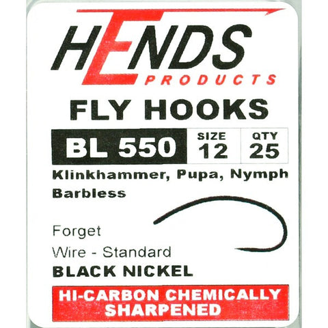 Hends BL 550 Barbless Klinkhammer Hooks