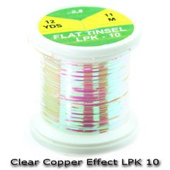 Hends Flat Tinsel Clear Copper Effect LPK 10