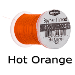 Semperfli Spyder Thread Hot Orange
