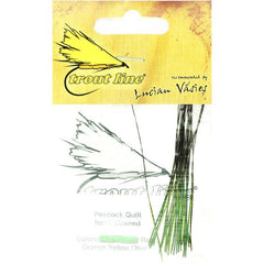 Peacock Quill hand stripped Chartreuse
