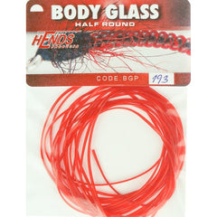 Hends Body Glass Half Round Red