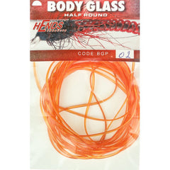 Hends Body Glass Half Round Orange