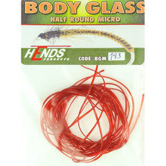 Hends MICRO Body Glass Half Round Red