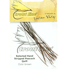 Peacock Quills hand stripped Brown