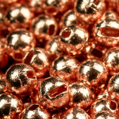 Small slot tungsten beads copper coated