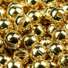 Small slot tungsten beads gold coated