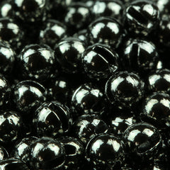 Small slot tungsten beads black nickel